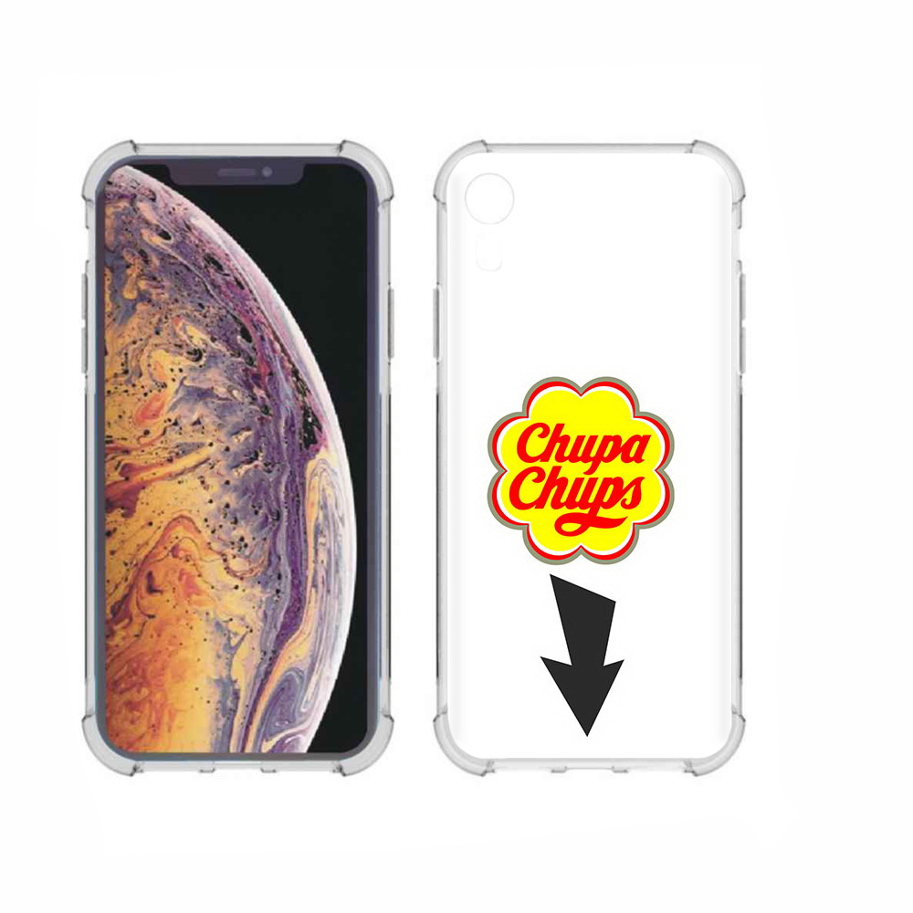 

Чехол MyPads Tocco для Apple iPhone XR чупа чупс, Прозрачный, Tocco