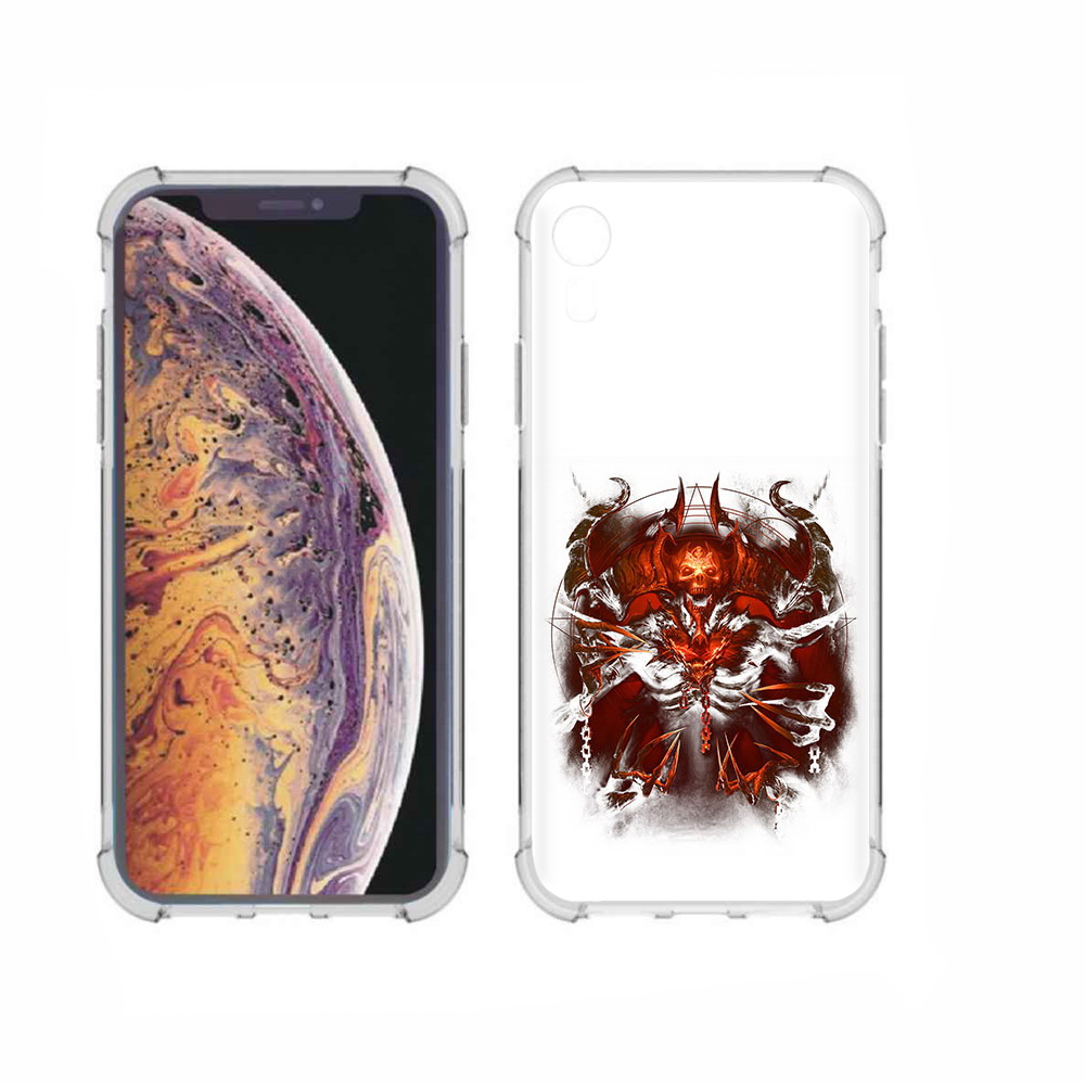 

Чехол MyPads Tocco для Apple iPhone XR яркий демон, Прозрачный, Tocco