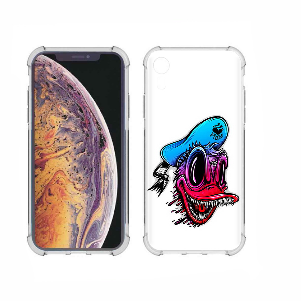 

Чехол MyPads Tocco для Apple iPhone XR Дональд, Прозрачный, Tocco