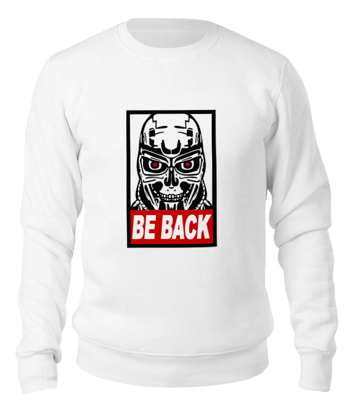 

Свитшот унисекс Printio Терминатор (be back) белый L, Терминатор (be back)