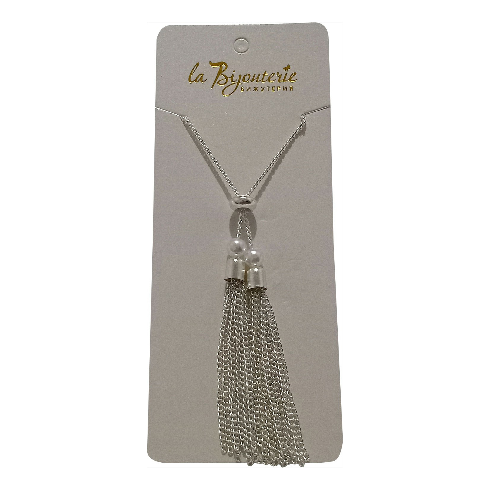 

Колье из маталла с акрилом La Bijouterie