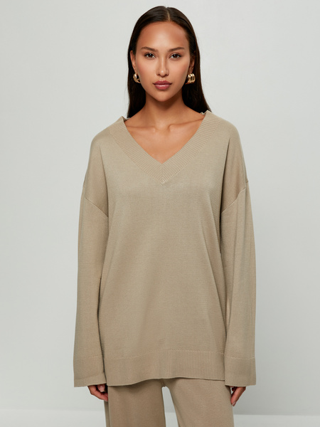 

Пуловер женский ZARINA 2460691891-62 бежевый S, 2460691891-62