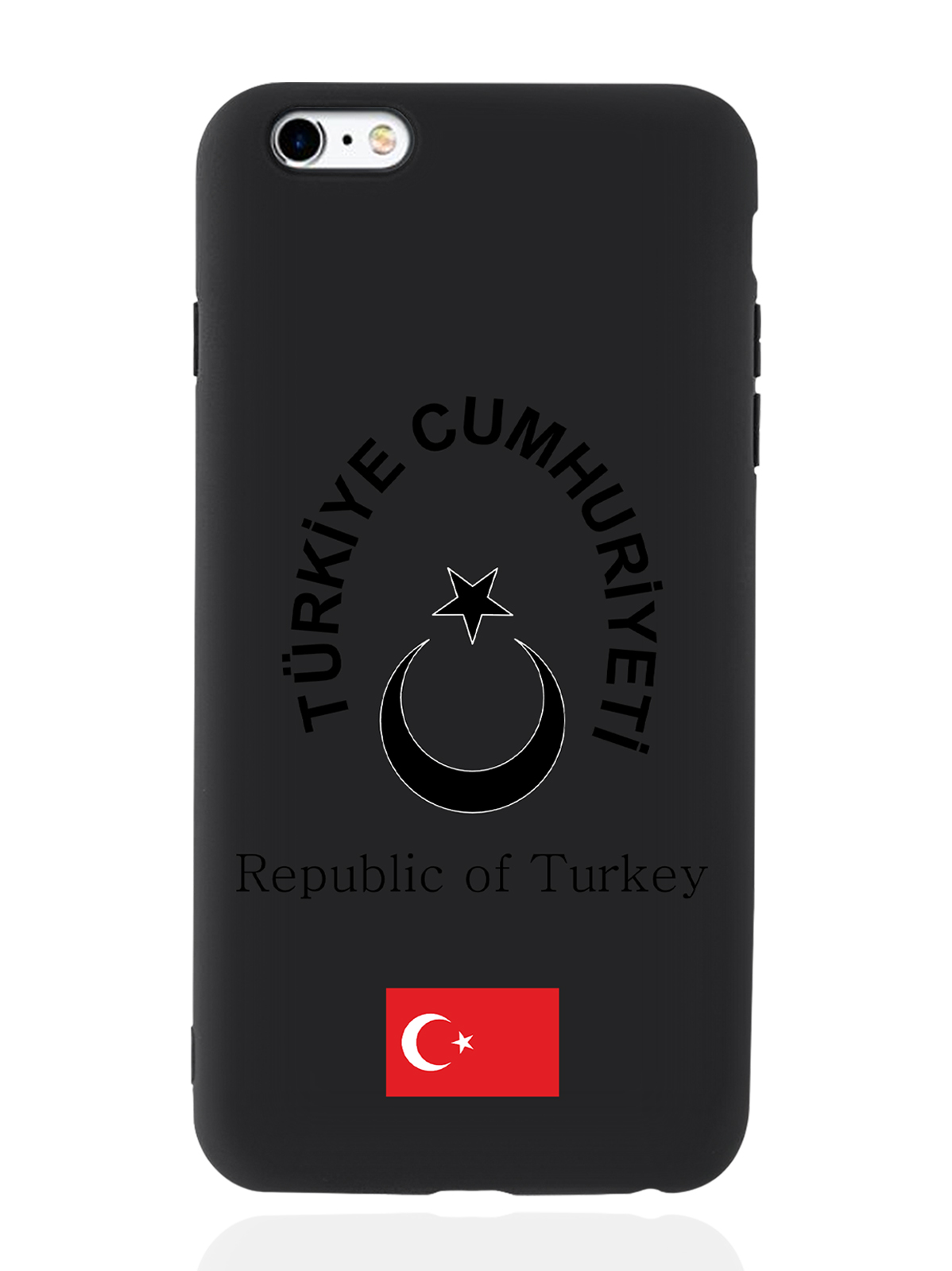 

Чехол SignumCase для iPhone 6/6s Plus Черный лаковый Герб Турции черный