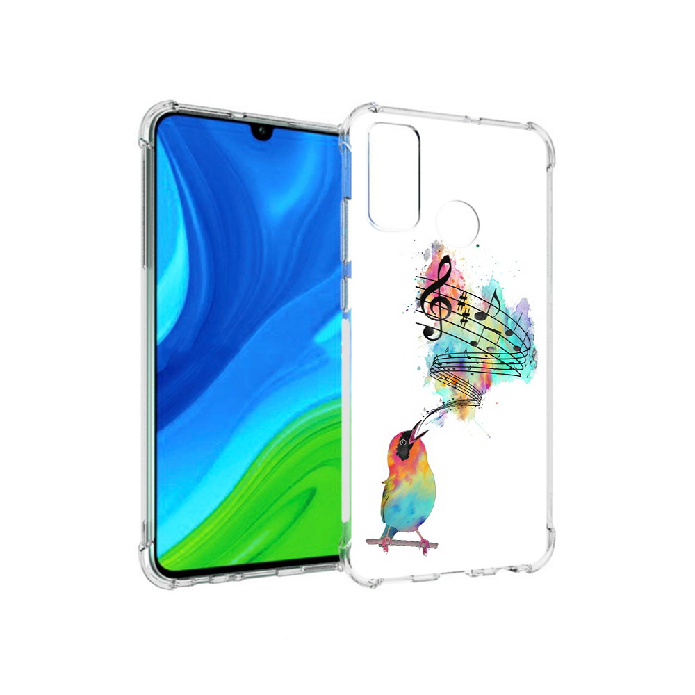 

Чехол MyPads Tocco для Huawei P Smart (2020) певчая птичка, Прозрачный, Tocco