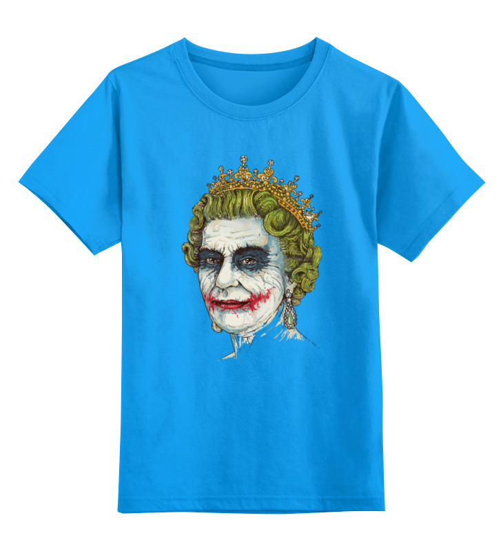 

Футболка детская Printio Боже храни джокера цв. голубой р. 152, Боже храни джокера