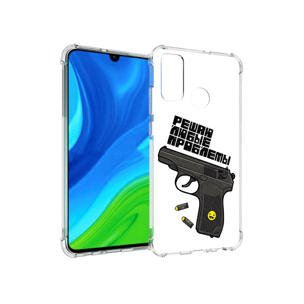 Чехол MyPads Tocco для Huawei P Smart (2020) пистолет против проблем