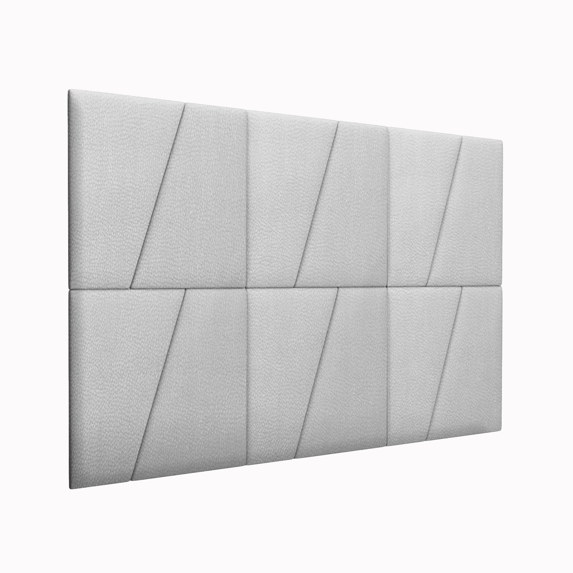 

Прикроватная панель Eco Leather Silver 50х50DP см 2 шт., Серебристый, KG2115050DP-2