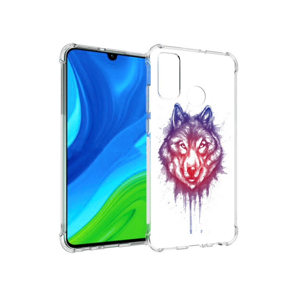 

Чехол MyPads Tocco для Huawei P Smart (2020) пушистый волк, Прозрачный, Tocco