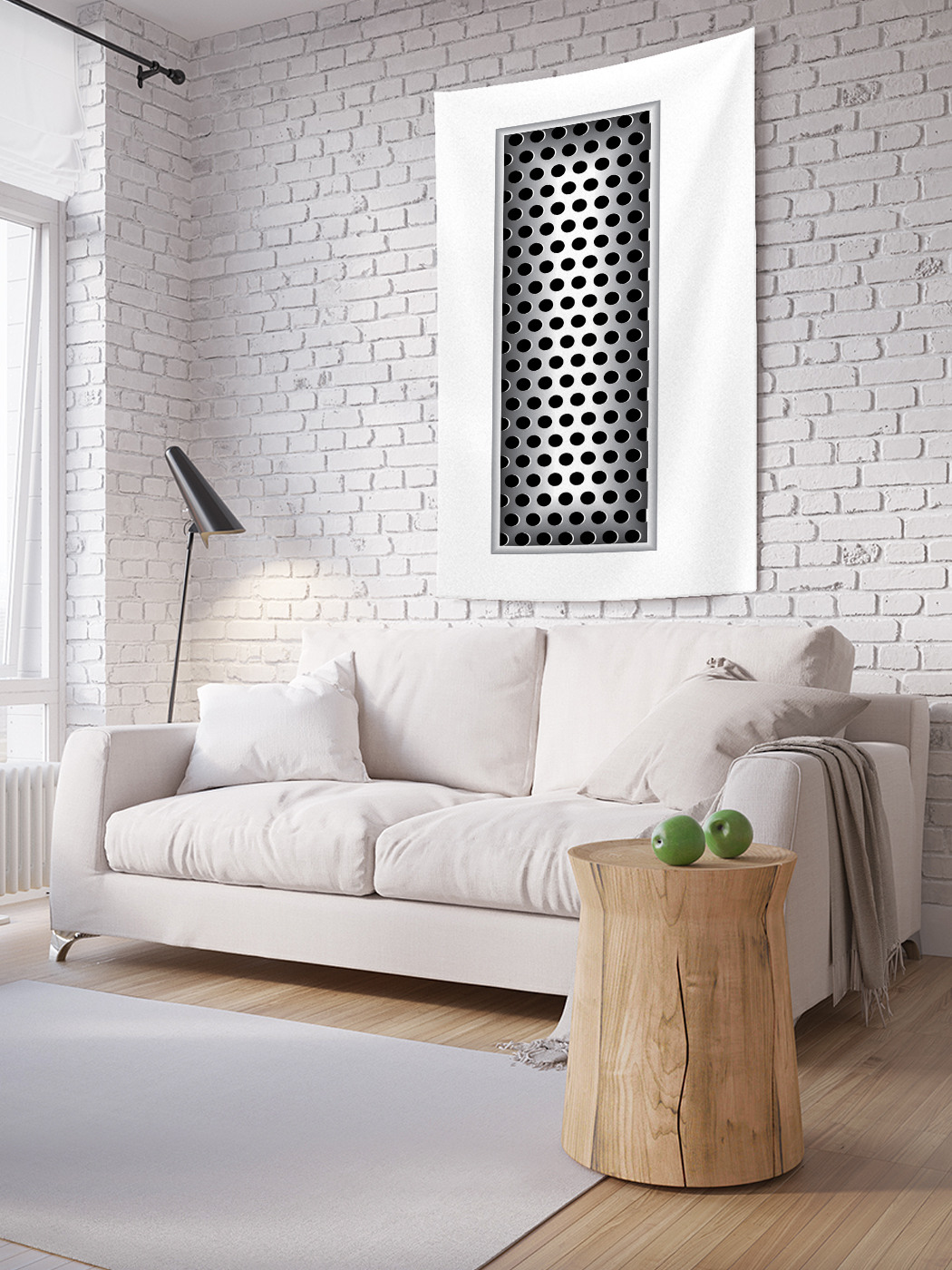 

Вертикальное фотопанно на стену JoyArty Алюминиевая i 150x200 см, Алюминиевая i