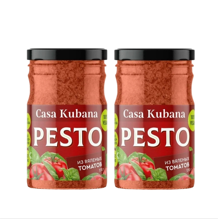 Соус Casa Kubana песто острый для гарнира, лапши, мяса, овощей, 340 мл х 2 шт