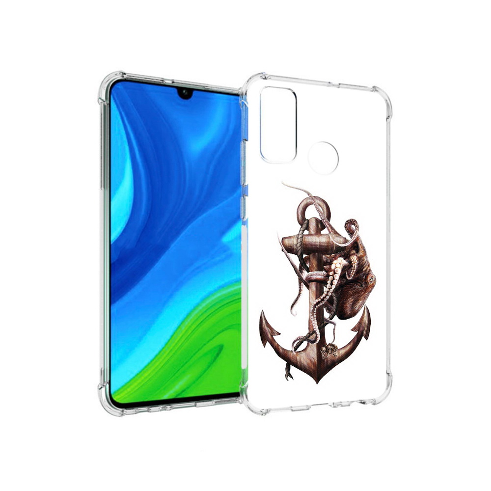 

Чехол MyPads Tocco для Huawei P Smart (2020) ржавый якорь, Прозрачный, Tocco