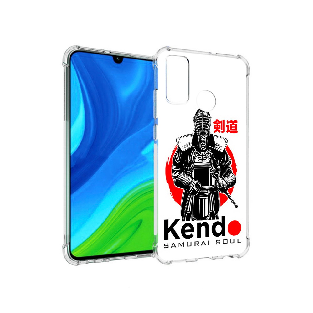 

Чехол MyPads Tocco для Huawei P Smart (2020) рисованый самурай, Прозрачный, Tocco
