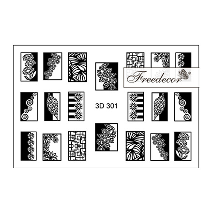 

Набор, Freedecor, 3D-слайдер №301, 3 шт., Черный