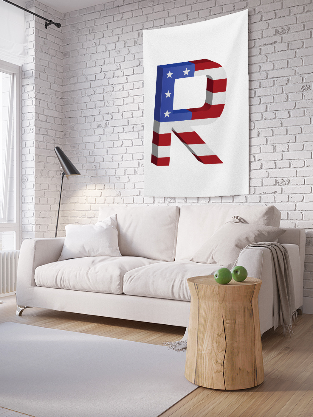

Вертикальное фотопанно на стену JoyArty Американская r 150x200 см, Американская r