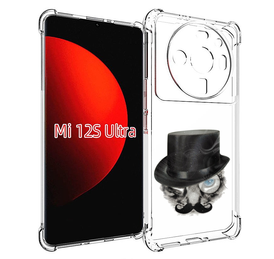 

Чехол MyPads интелегентный кот для Xiaomi 12S Ultra, Прозрачный, Tocco