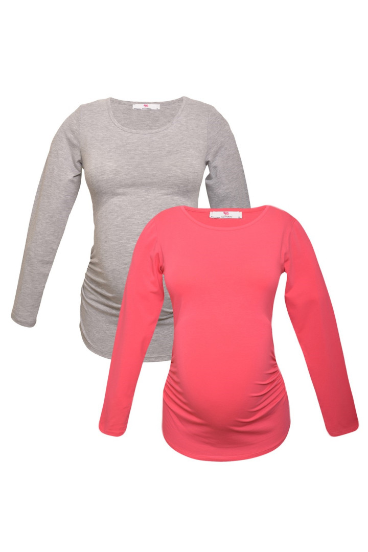 

Комплект лонгсливов для беременных Luvmabelly 58862 серый S, 58862
