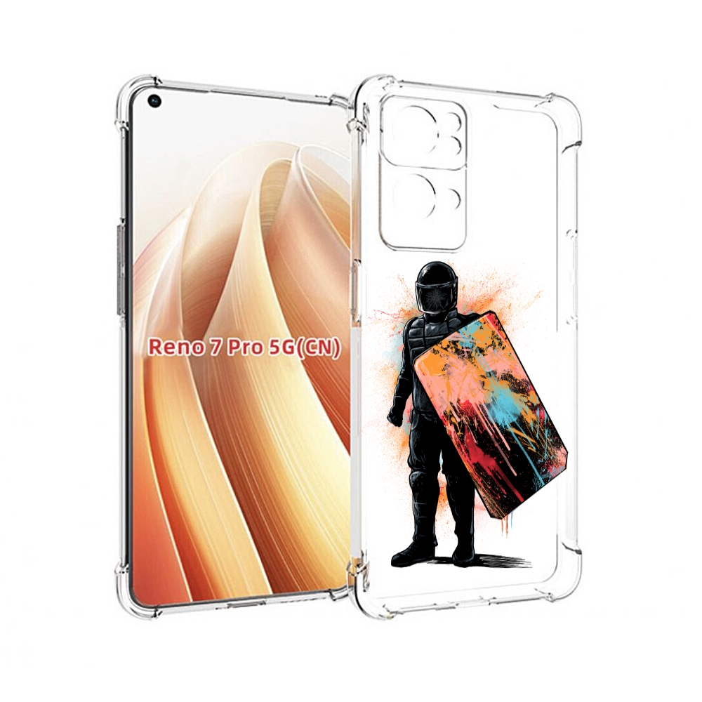 

Чехол MyPads солдат с красочным щитом для OPPO Reno7 Pro 5G, Прозрачный, Tocco