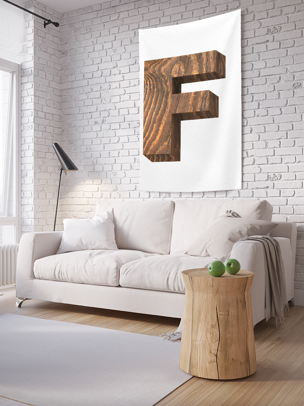 

Вертикальное фотопанно на стену JoyArty F из дерева 150x200 см, F из дерева