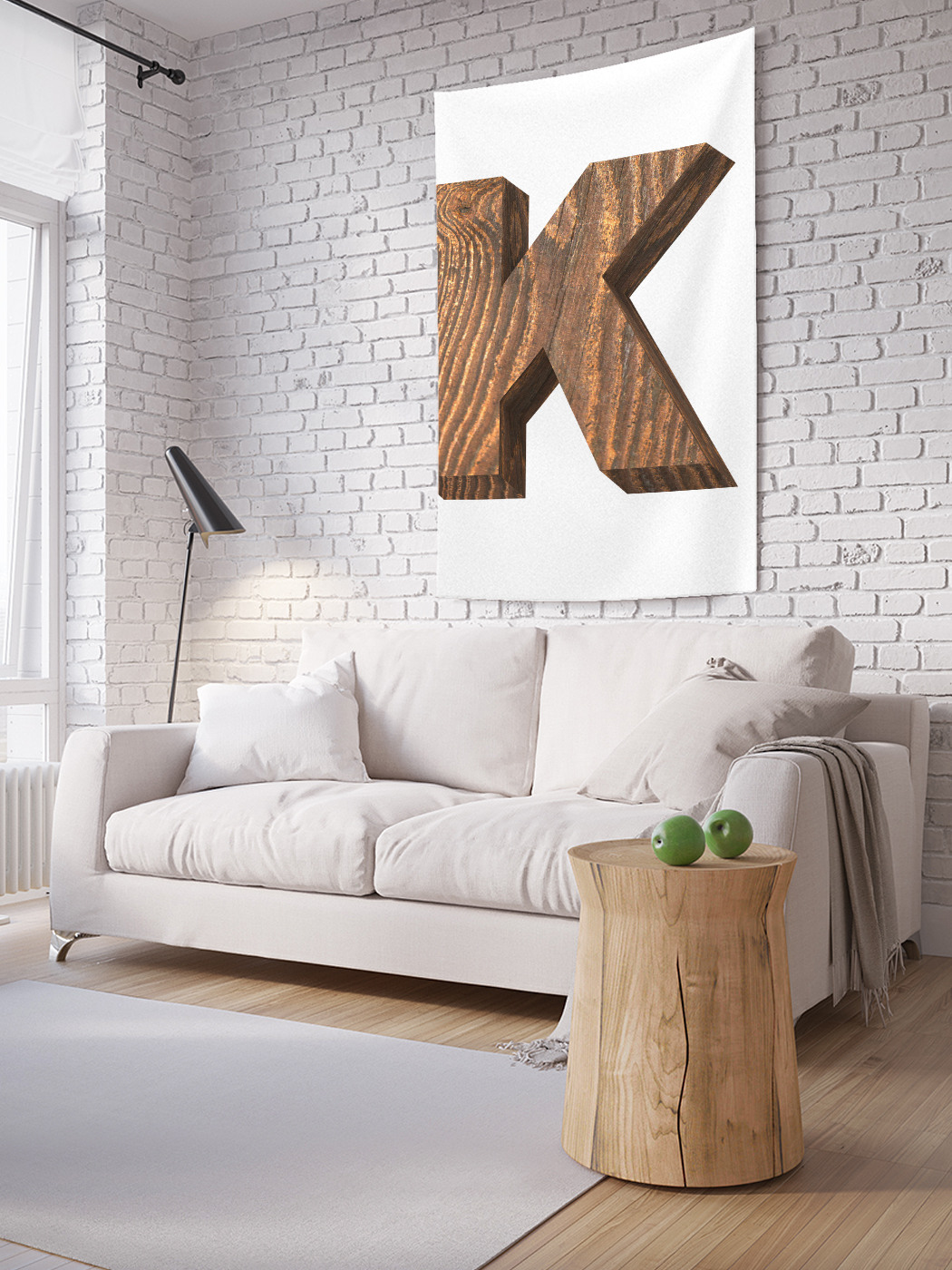 

Вертикальное фотопанно на стену JoyArty K из дерева 150x200 см, K из дерева
