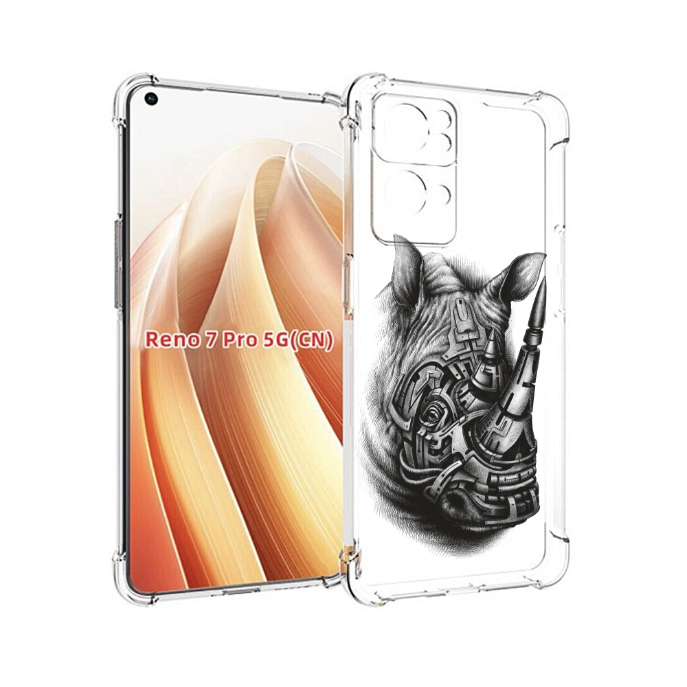 

Чехол MyPads стальной носорог для OPPO Reno7 Pro 5G, Прозрачный, Tocco