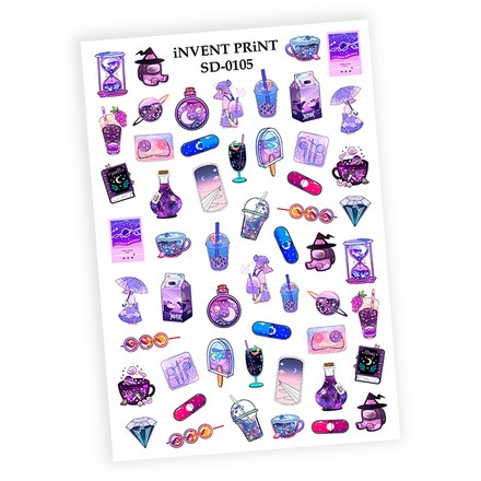 

Набор, iNVENT PRiNT, Слайдер-дизайн Pop Art №SD-105, 3 шт.