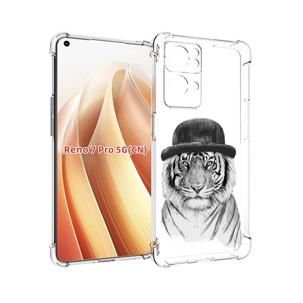 

Чехол MyPads тигр британец для OPPO Reno7 Pro 5G, Прозрачный, Tocco