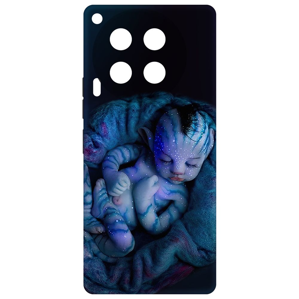 

Чехол-накладка Krutoff Soft Case Аватар - Малышка для TECNO Camon 30 черный