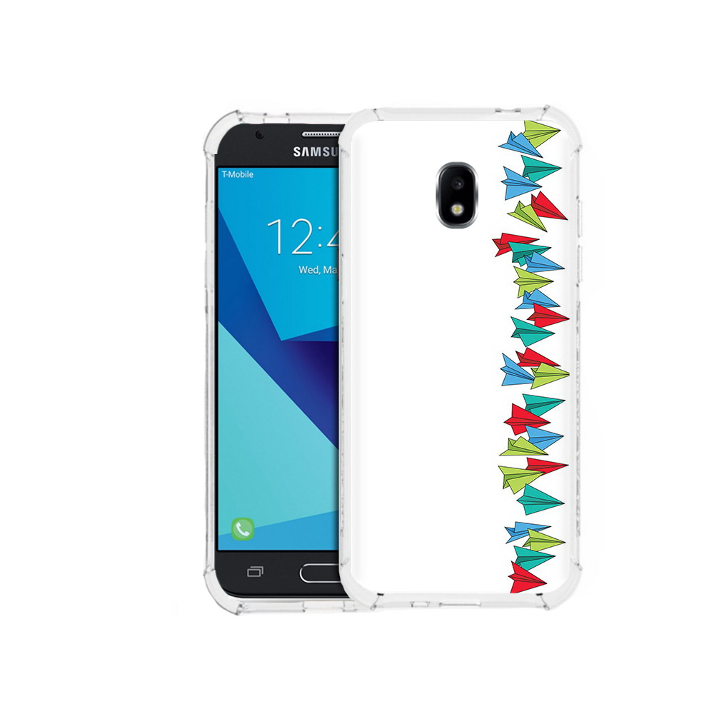 

Чехол MyPads Tocco для Samsung Galaxy J3 (2017) самолетики из листочков (PT74067.575.593), Прозрачный, Tocco