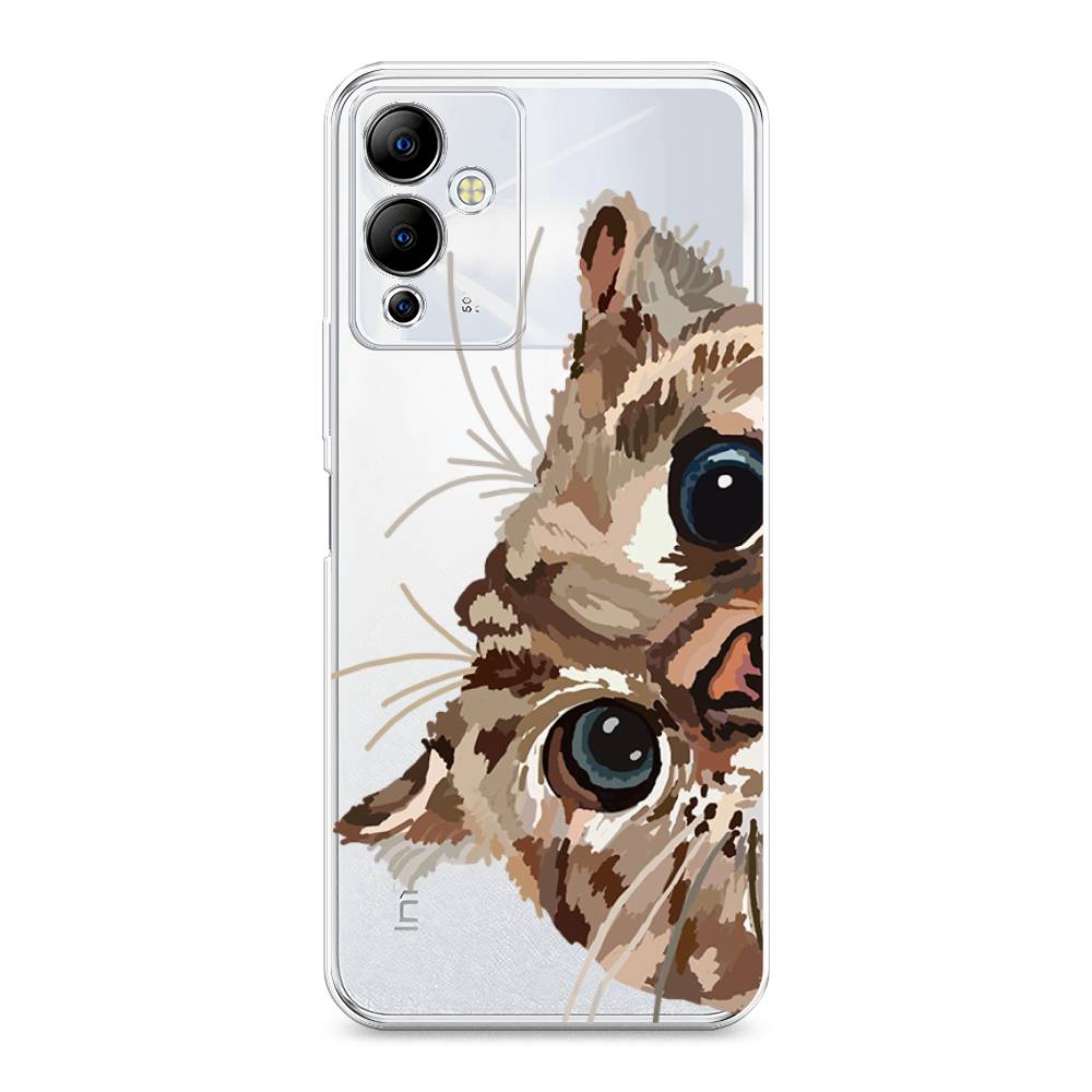 

Чехол на Infinix Note 12i "Любопытный кот", Коричневый;синий;черный, 3102050-1