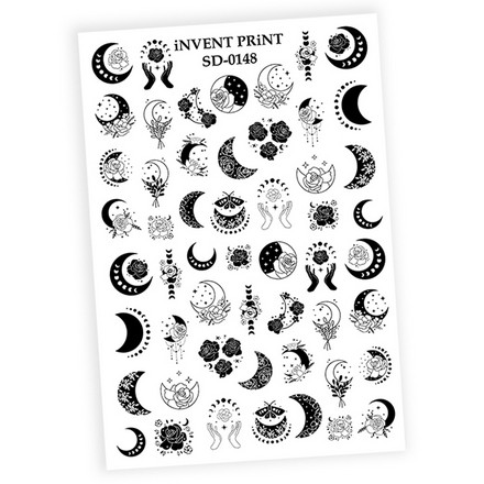 

Набор, iNVENT PRiNT, Слайдер-дизайн «Луна. Ночь. Цветы» №SD-148, 3 шт.