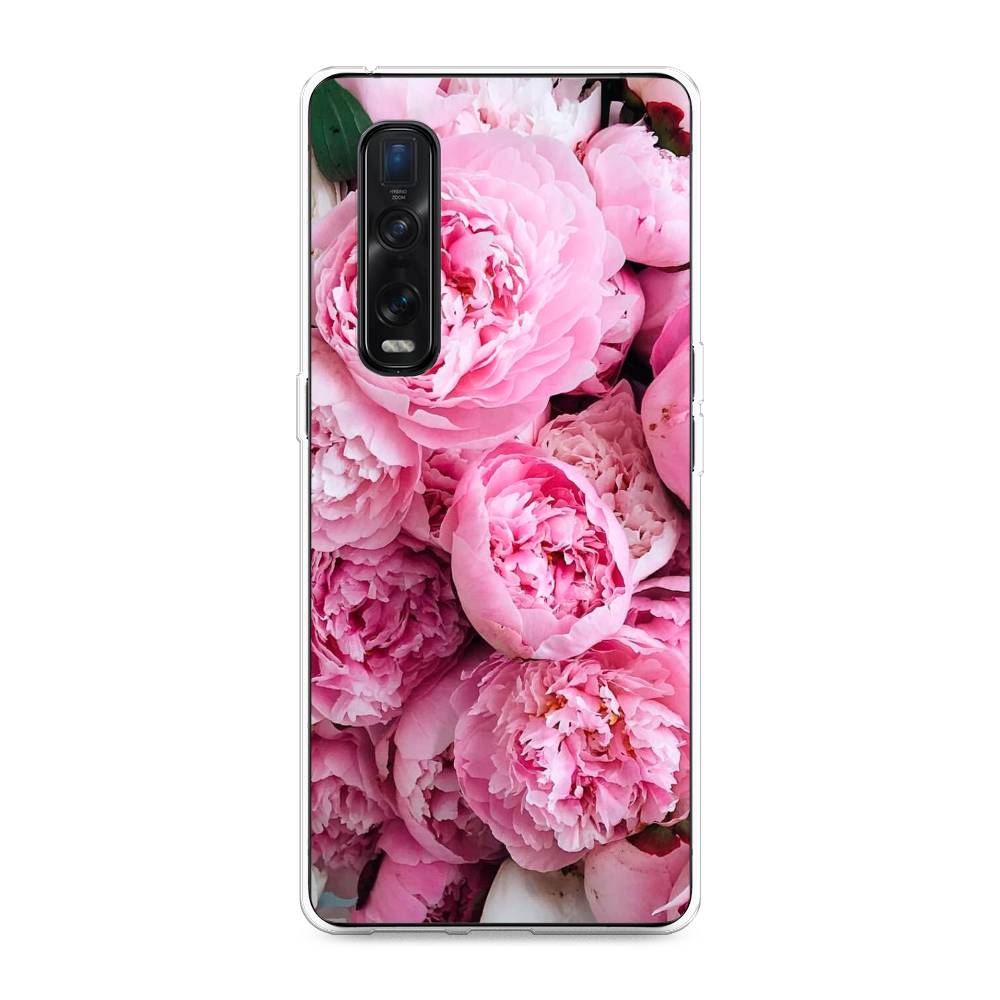 

Чехол для Oppo Find X2 Pro "Розовые пионы", Бежевый;розовый, 253350-2