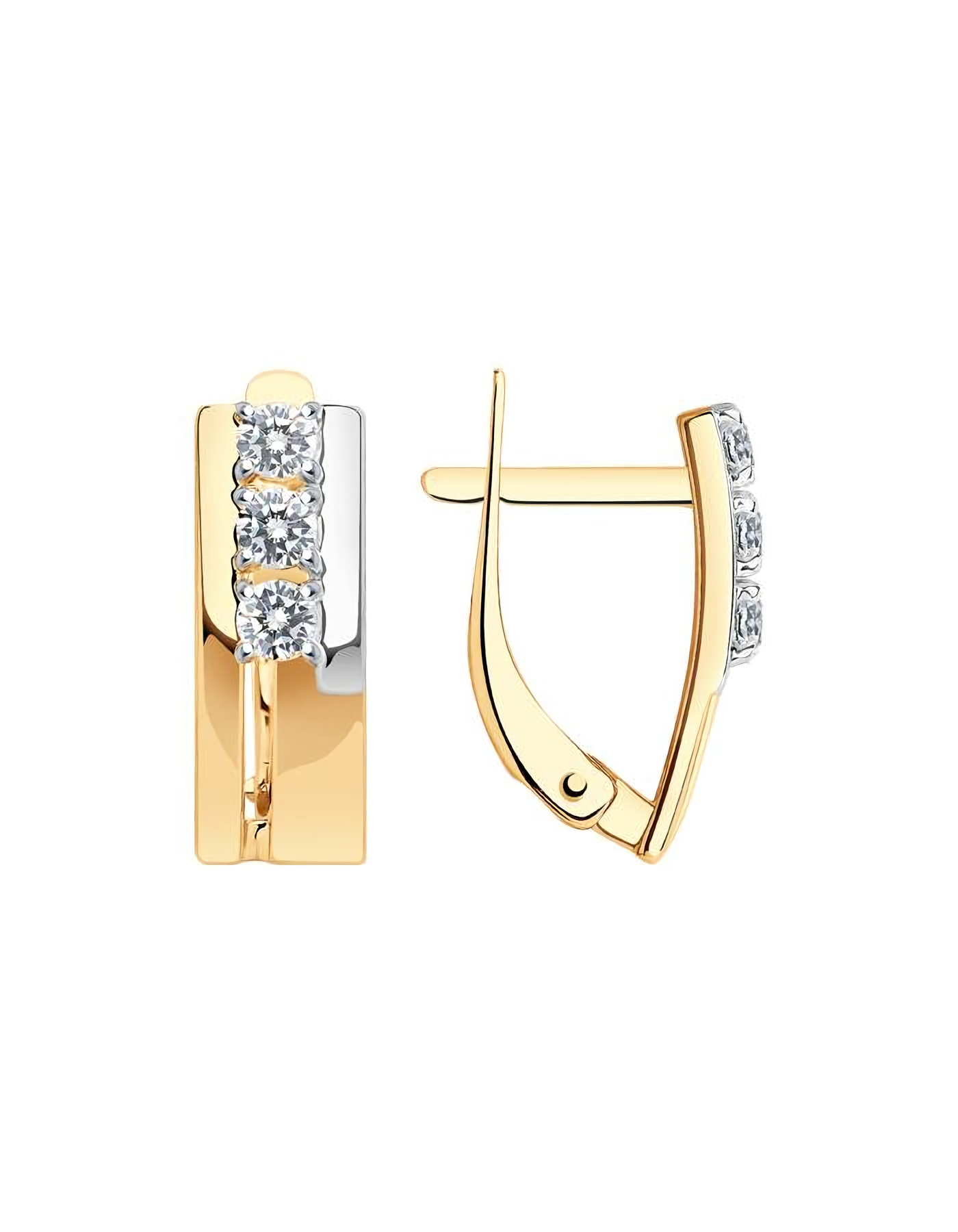 

Серьги из золота TEO MAORI 8027246-4, фианит, 8027246-4