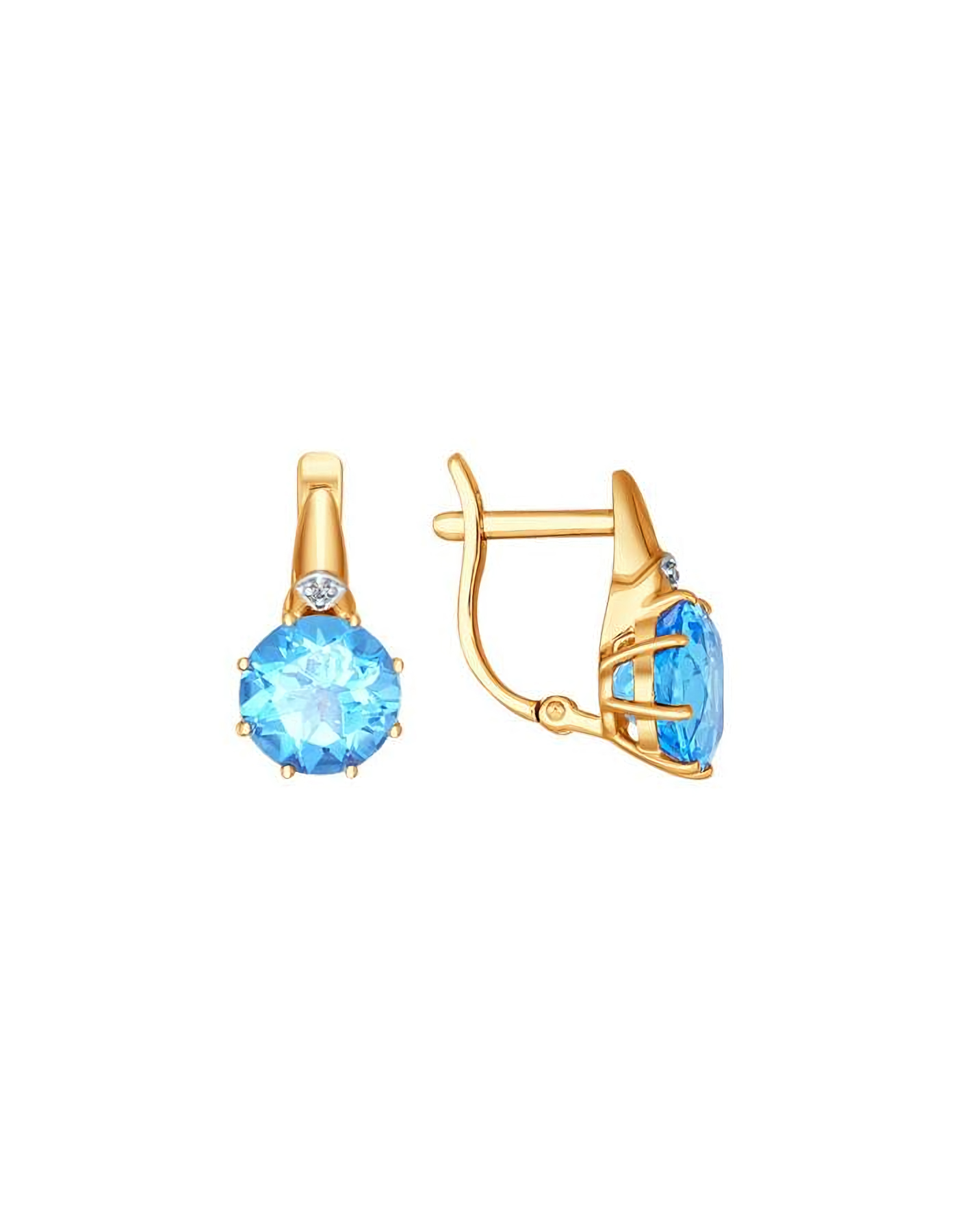

Серьги из золота TEO MAORI 837724064, топаз, 837724064