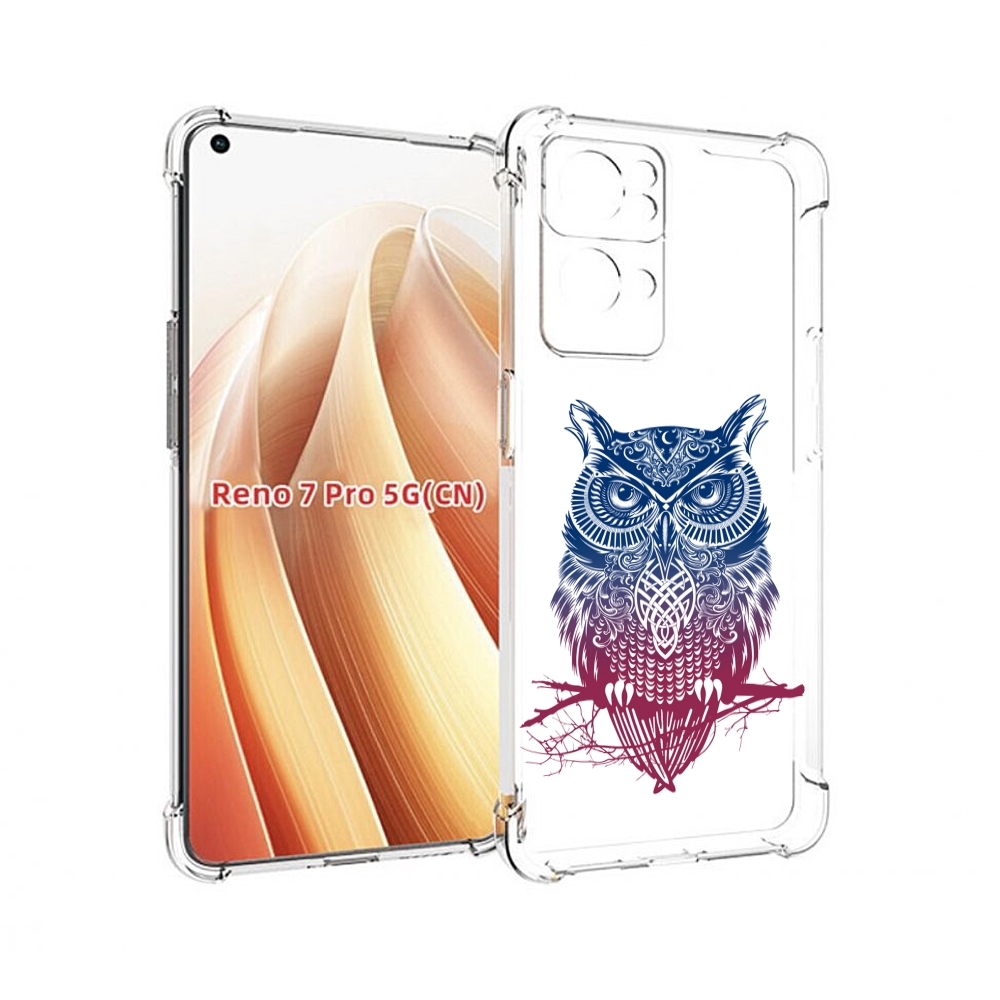 

Чехол MyPads хиппи сова для OPPO Reno7 Pro 5G, Прозрачный, Tocco