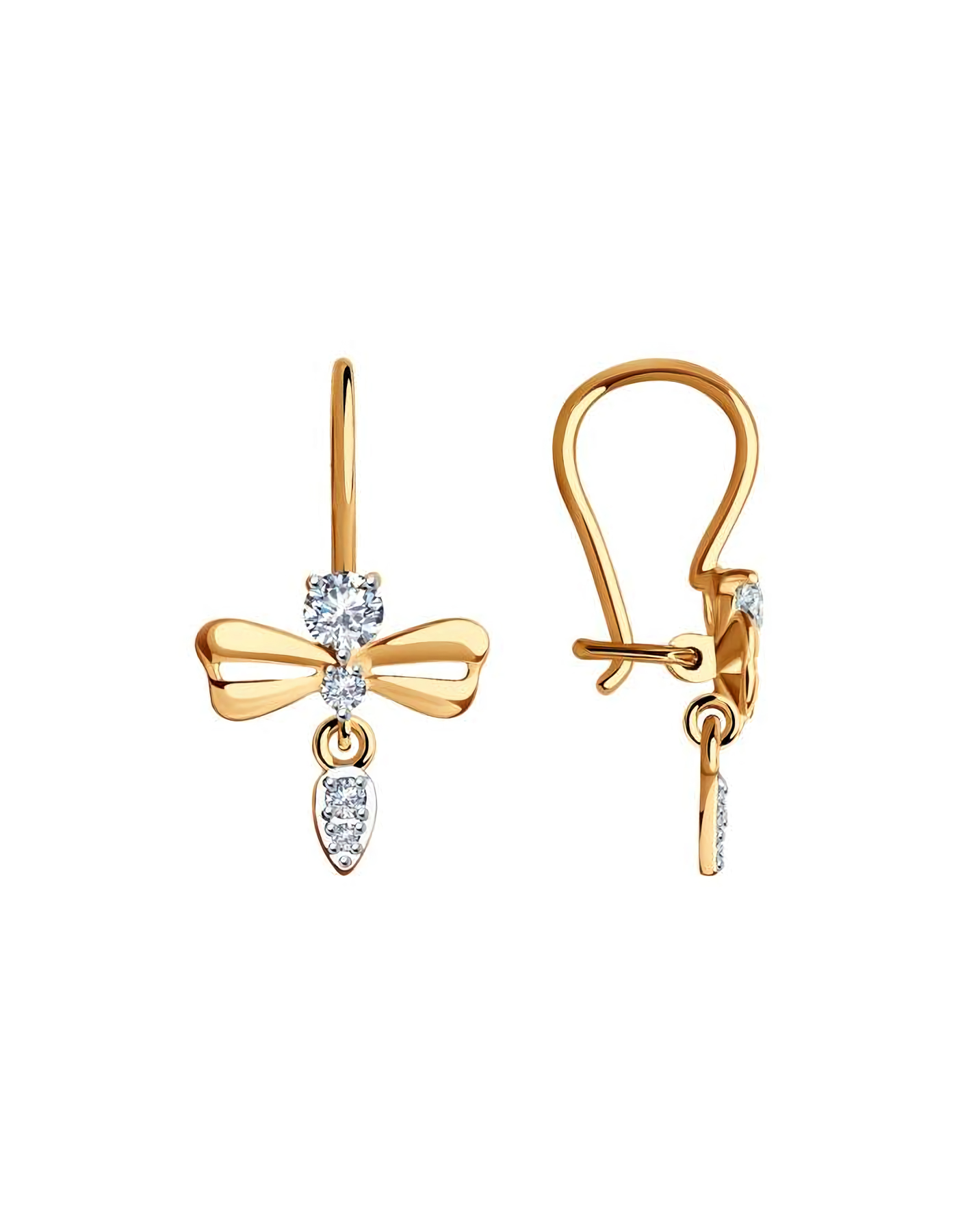

Серьги из золота TEO MAORI 829481, фианит, 829481