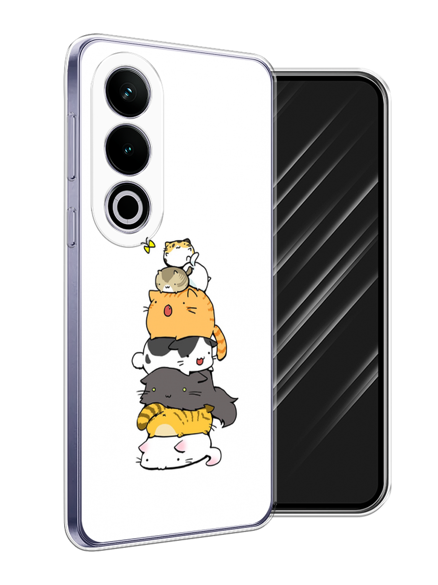 

Чехол Awog на OnePlus Ace 3V "Бутерброд из котиков", Коричневый;белый;серый, 154850-1