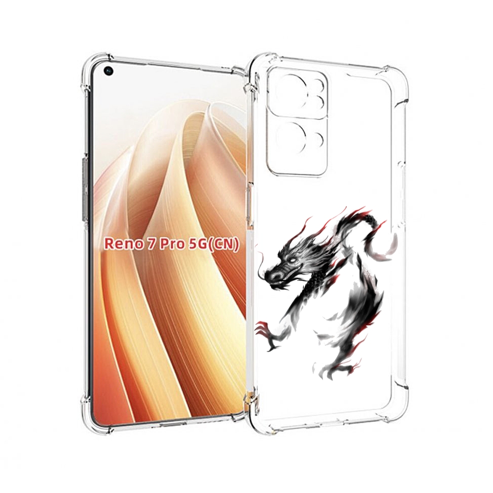 

Чехол MyPads черный дракон для OPPO Reno7 Pro 5G, Прозрачный, Tocco