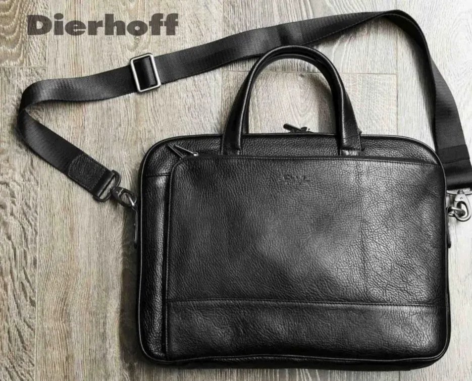

Портфель мужской Dierhoff ДМ 52516 черный средний, ДМ 52516