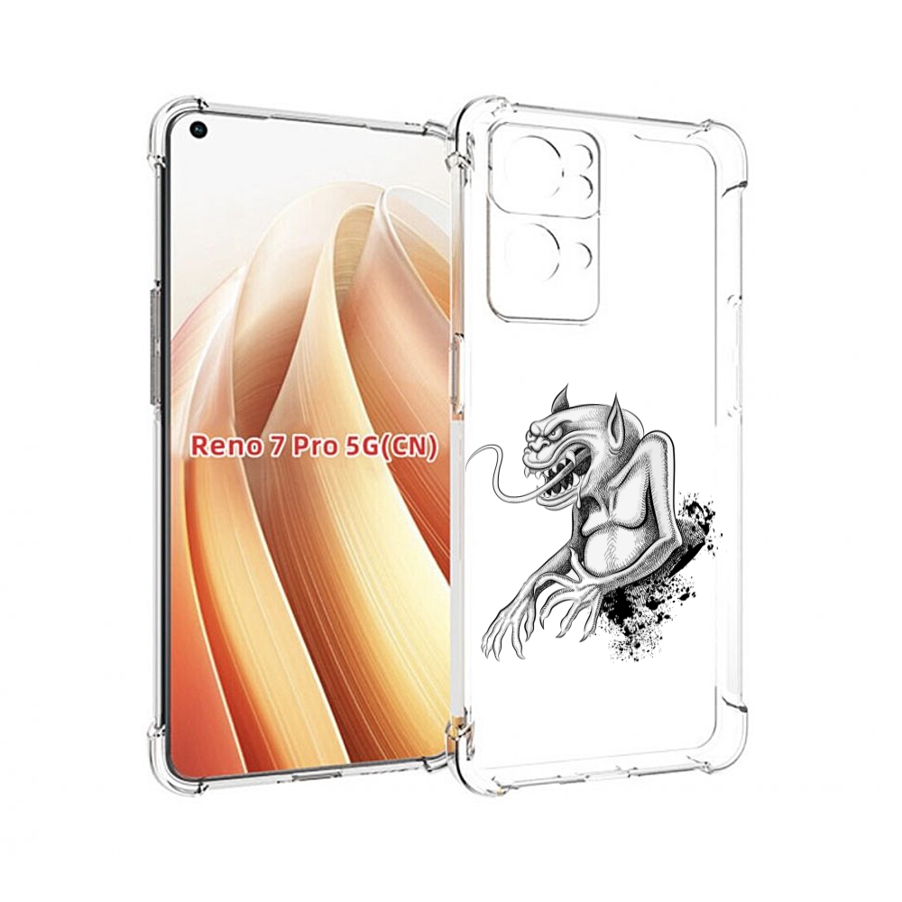 

Чехол MyPads чорт для OPPO Reno7 Pro 5G, Прозрачный, Tocco
