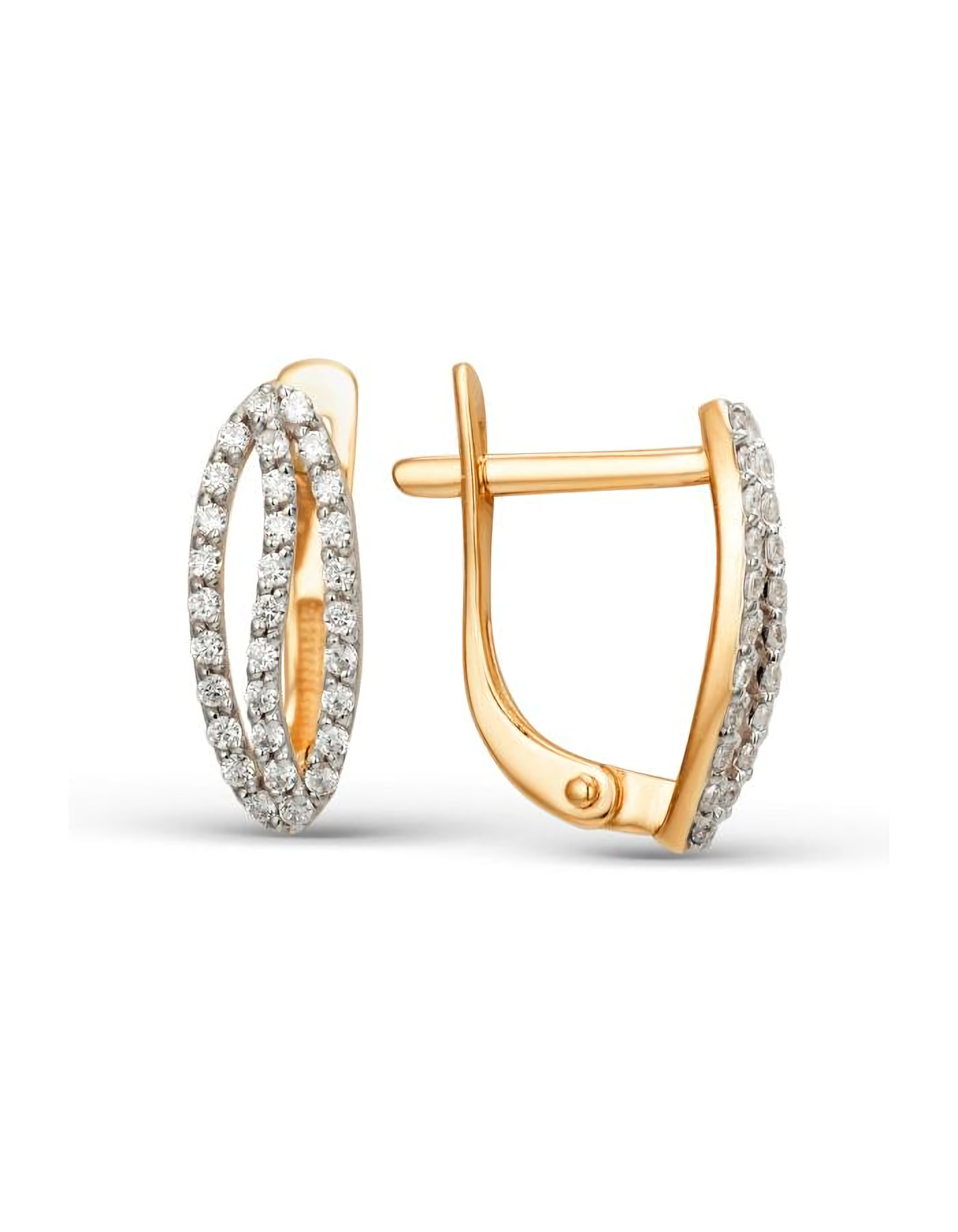 

Серьги из золота TEO MAORI 8000862-1102, фианит, 8000862-1102