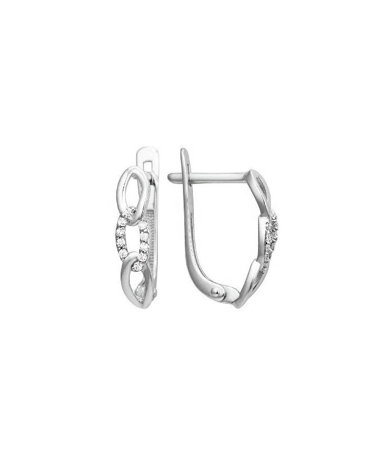 

Серьги из золота TEO MAORI 8000902-3101, фианит, 8000902-3101