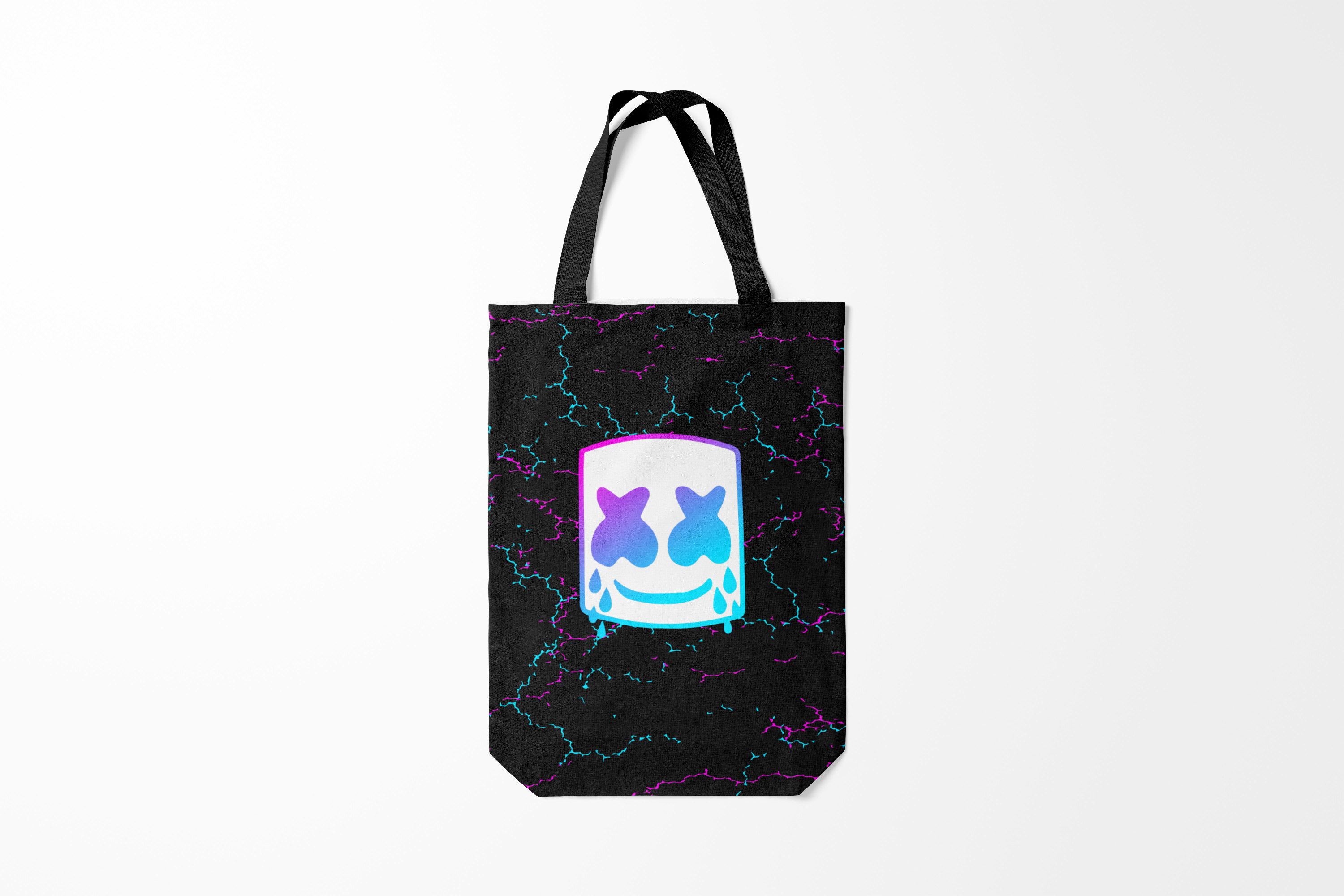 

Сумка шoппер унисекс Burnettie Marshmello NEON МАРШМЕЛЛО НЕОН., черный, Marshmello NEON МАРШМЕЛЛО НЕОН.