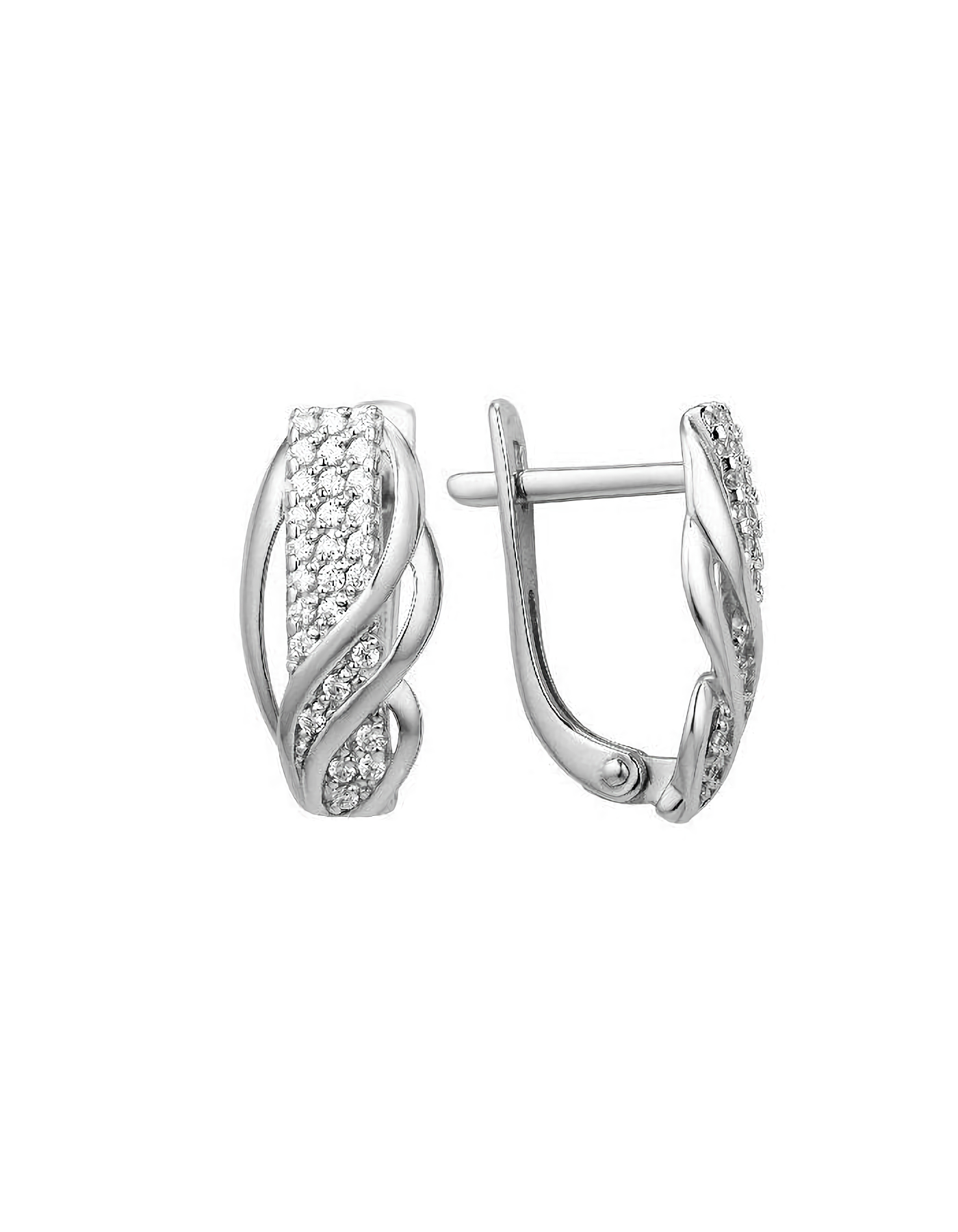 

Серьги из золота TEO MAORI 8001852-3101, фианит, 8001852-3101