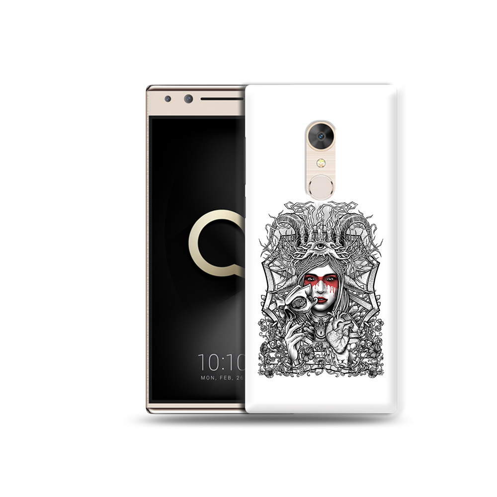 

Чехол MyPads Tocco для Alcatel 5 грусная девушка (PT110913.675.302), Прозрачный, Tocco