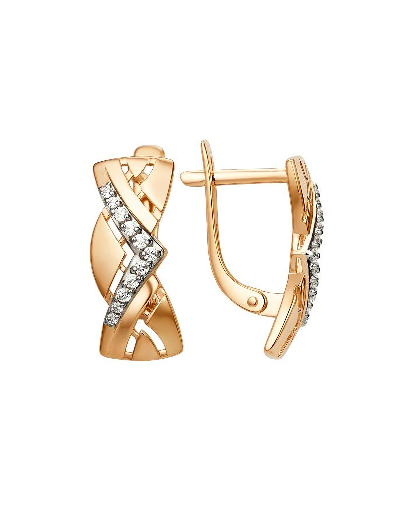 

Серьги из золота TEO MAORI 8006942-1102, фианит, 8006942-1102