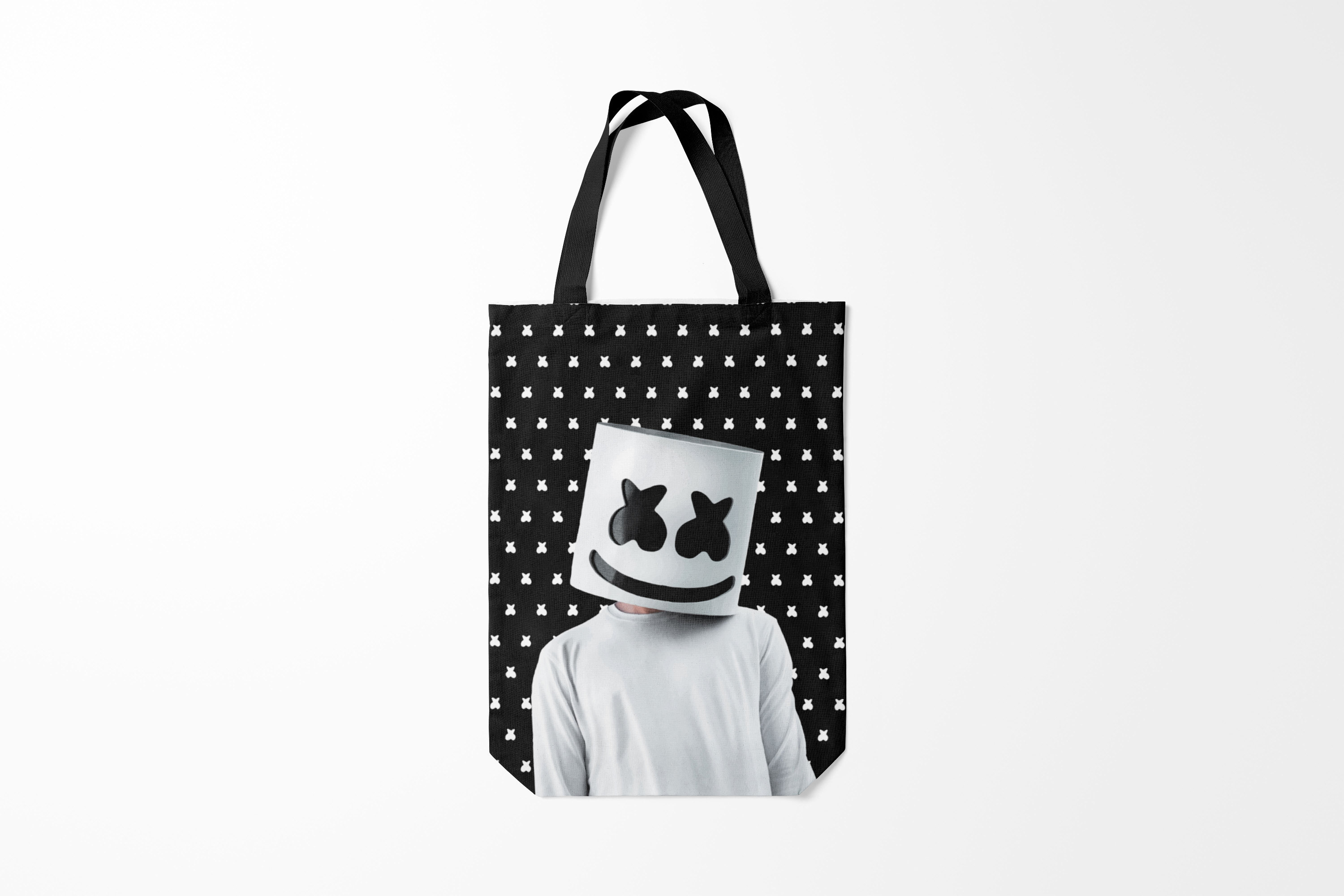 

Сумка шoппер унисекс Burnettie Marshmello Black, черный, Marshmello Black