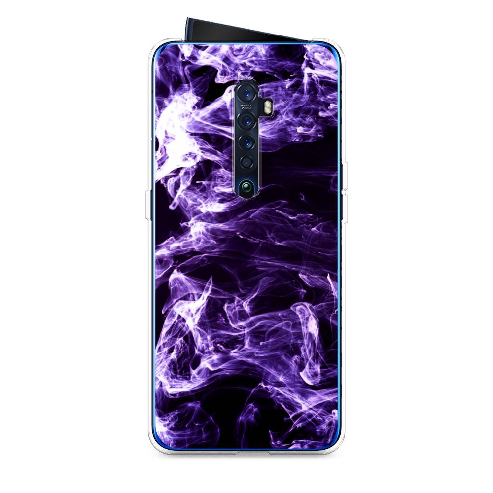 

Чехол на Oppo Reno 2 "Фиолетовый дым", Фиолетовый;белый;черный, 253550-3