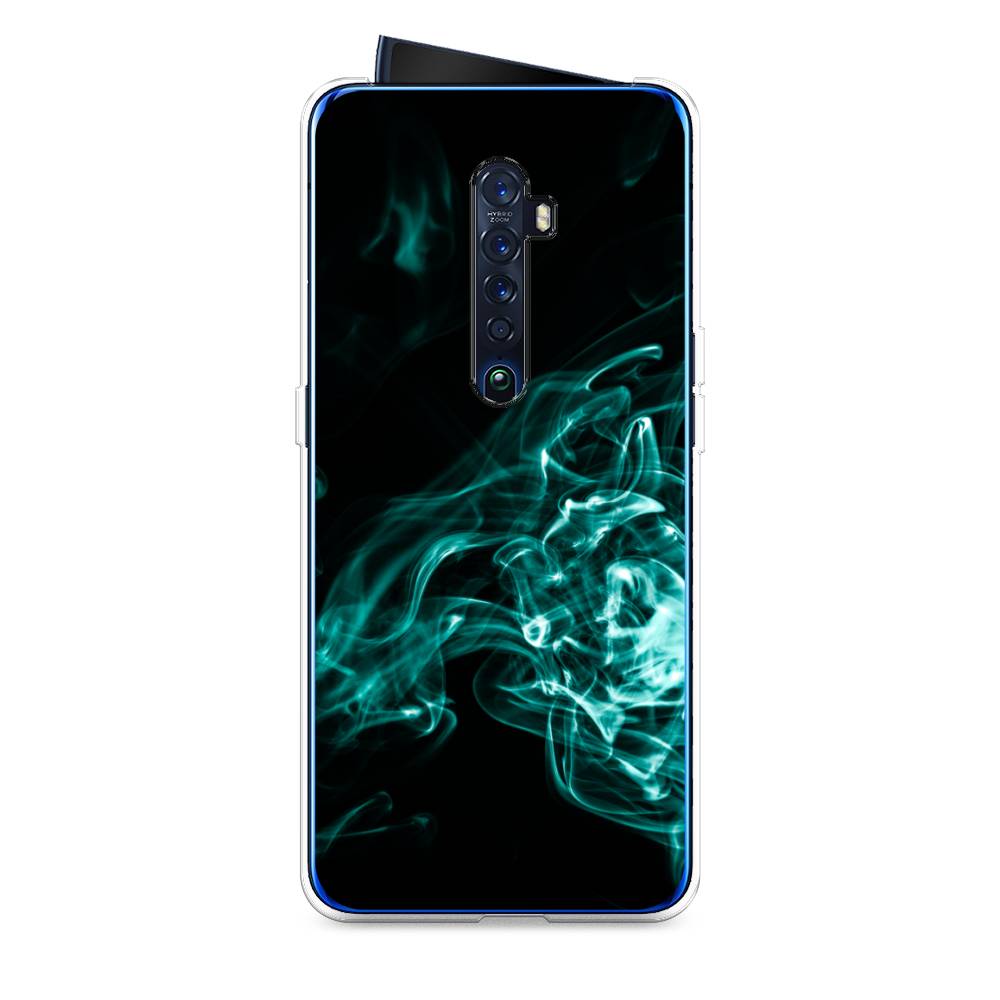 

Чехол на Oppo Reno 2 "Дым", Голубой;черный, 253550-3