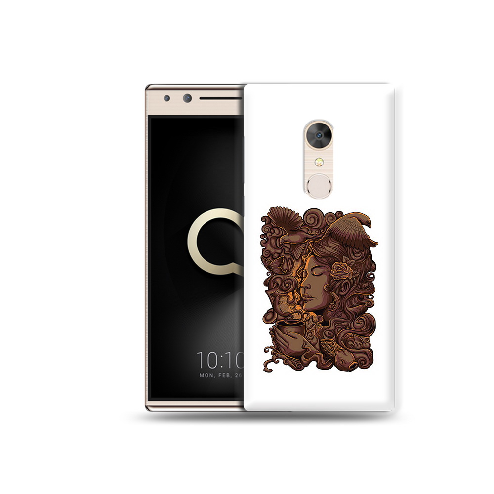 

Чехол MyPads Tocco для Alcatel 5 девушка с длинными волосами абстракция (PT110913.675.312), Прозрачный, Tocco