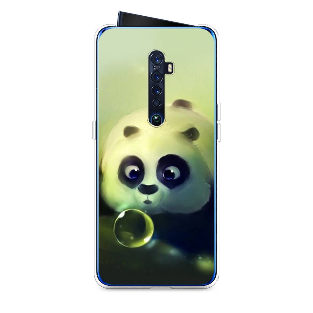 

Чехол на Oppo Reno 2 "Малыш панды", Зеленый;черный;серый, 253550-1